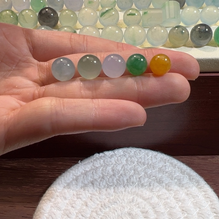 翡翠散珠天然缅甸翡翠A货一手