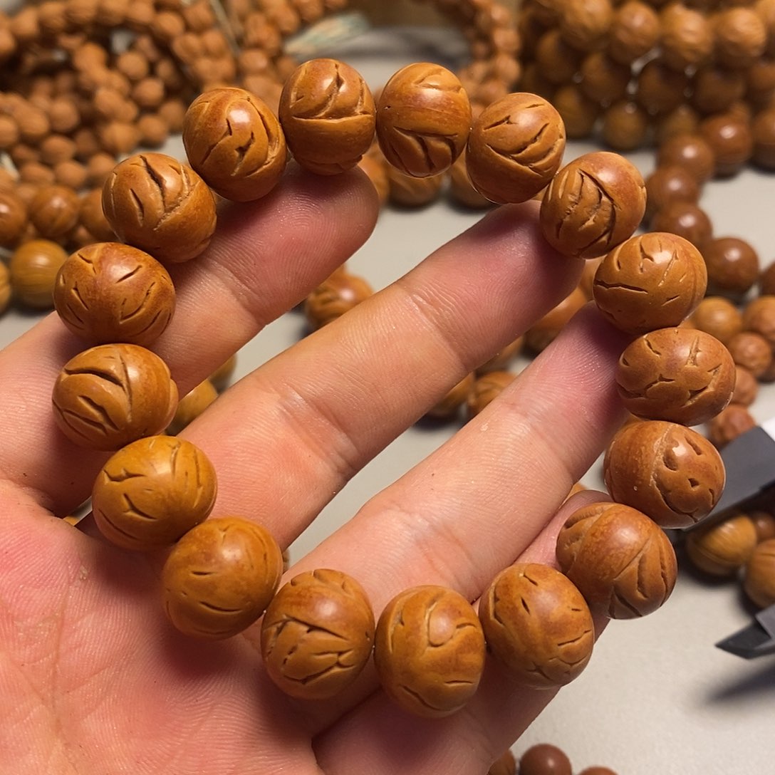 阳***行手串桃核苹果圆15.8