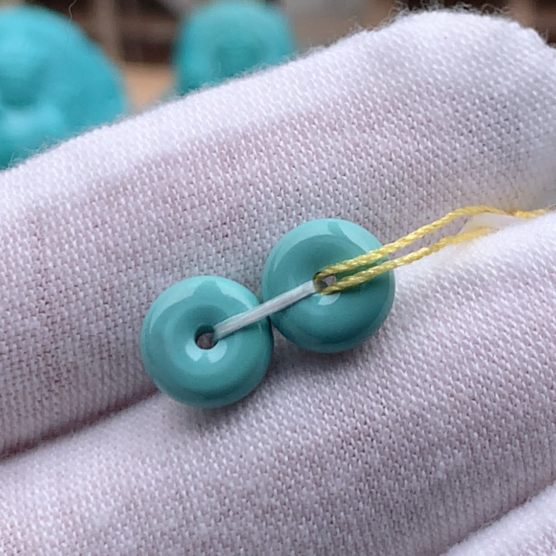 绿松石未镶嵌珠宝奇石8.2mm