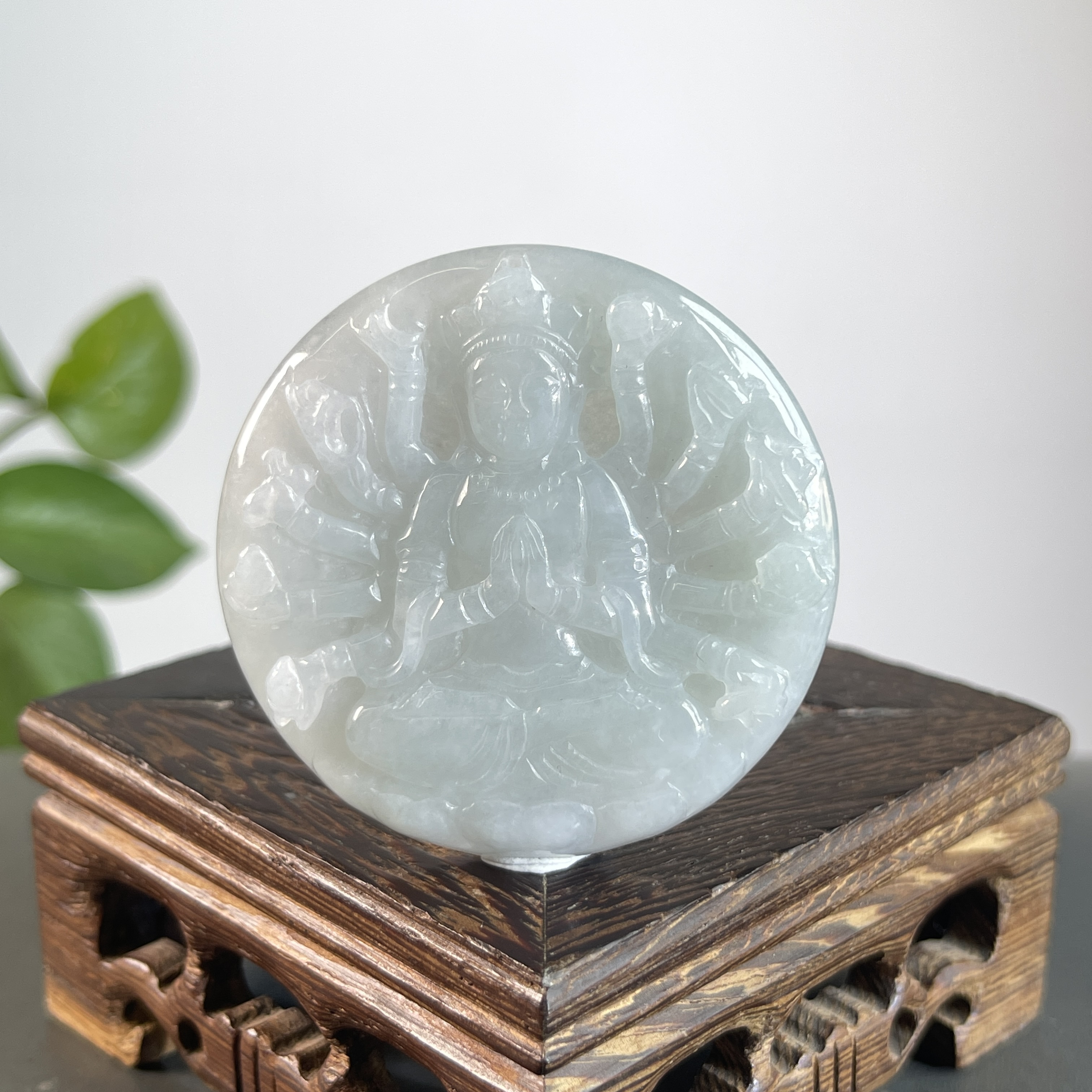 JGB08-52 天然翡翠缅甸A货 千手观音