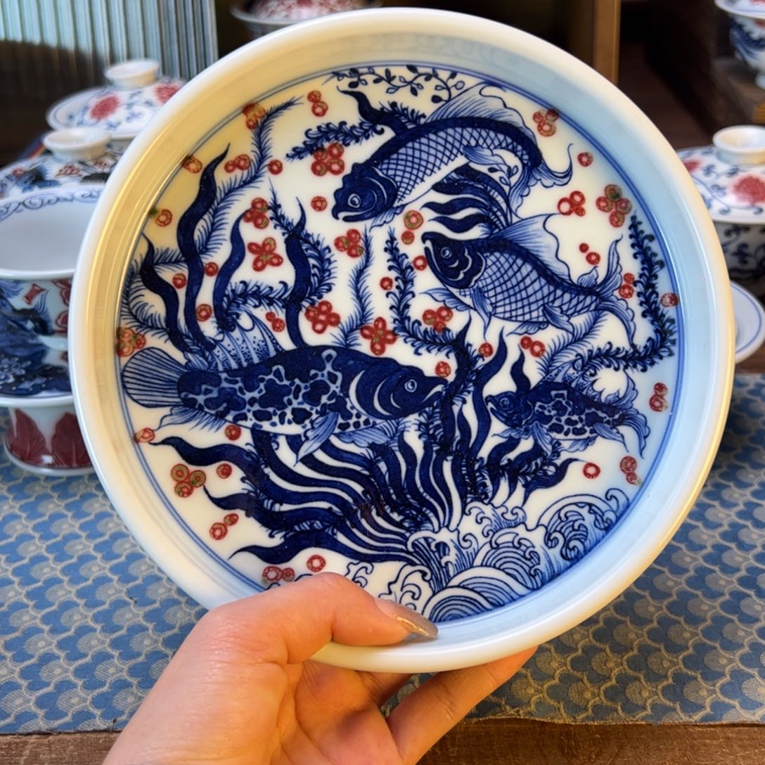 盖碗新年快乐茶器百宝箱