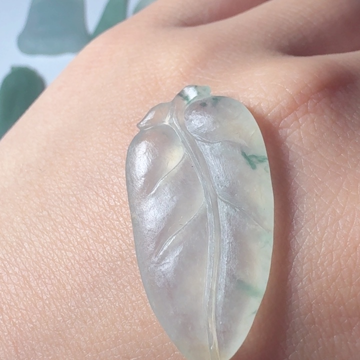 定制翡翠未镶嵌树叶