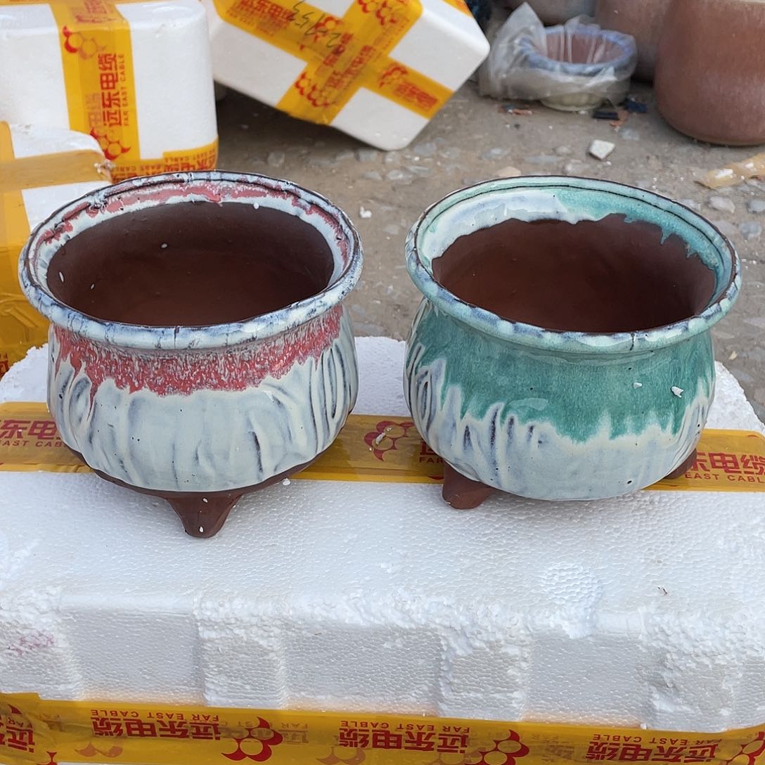 红陶宜兴紫砂花盆