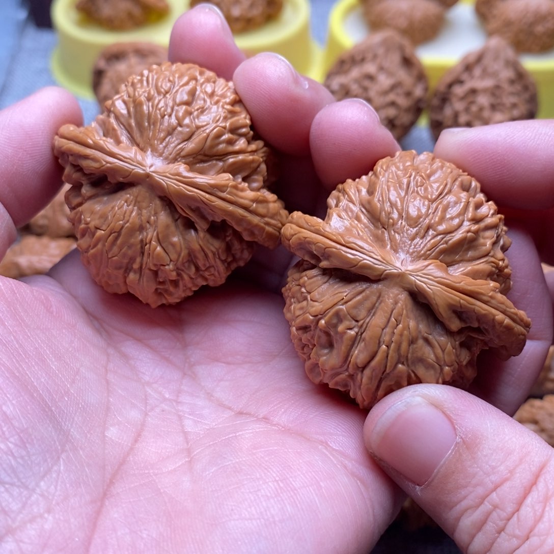 文玩核桃把件无*谓45.5白狮子