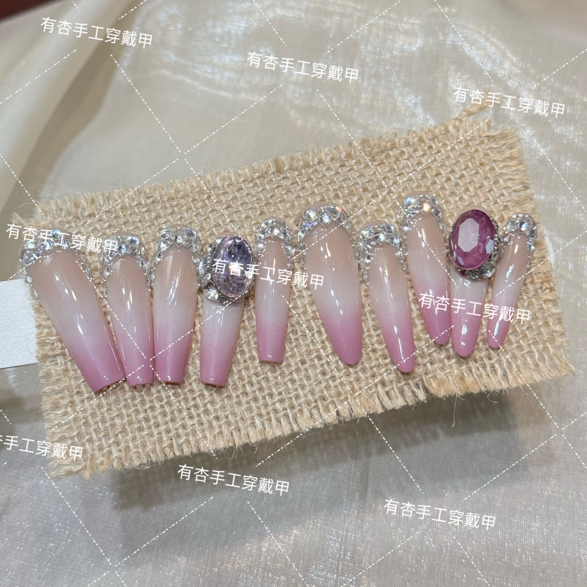 藤萝-有杏手工穿戴甲