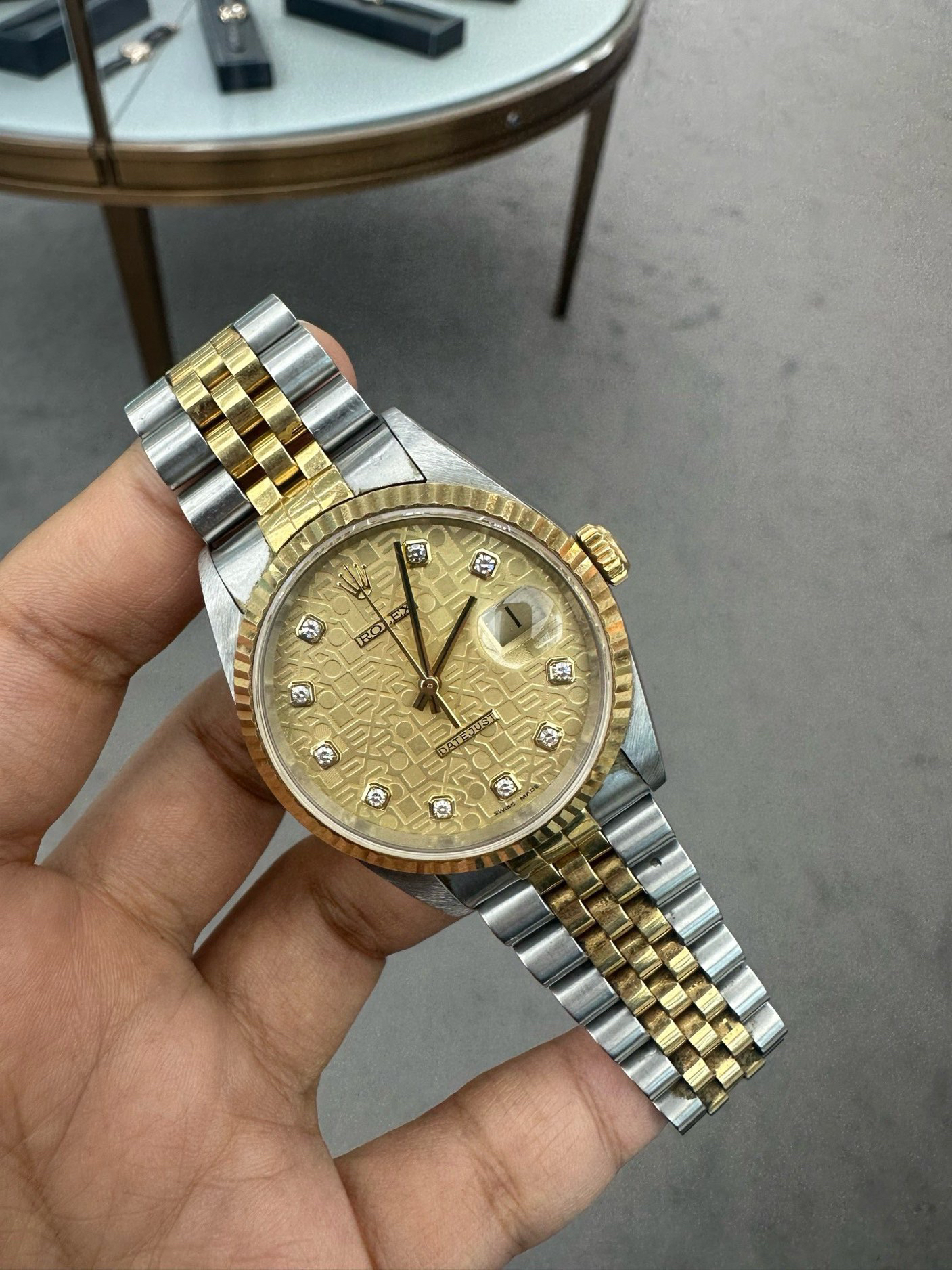 99新 Rolex/劳力士  16233  自动机械 男表 36表径 18K黄金材质