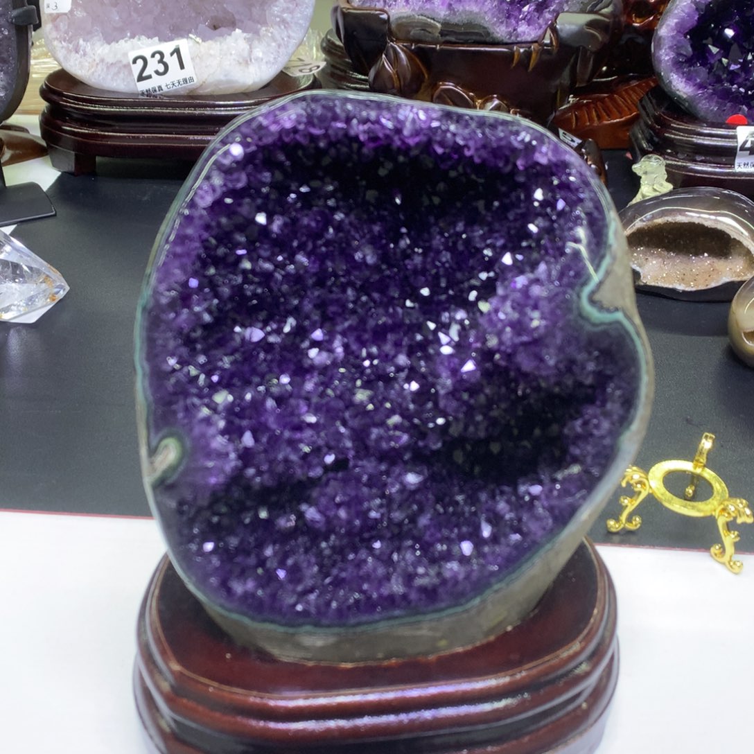 紫晶摆件未镶嵌水晶
