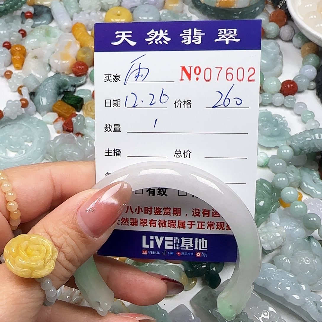 雨***虹翡翠未镶嵌颈饰555