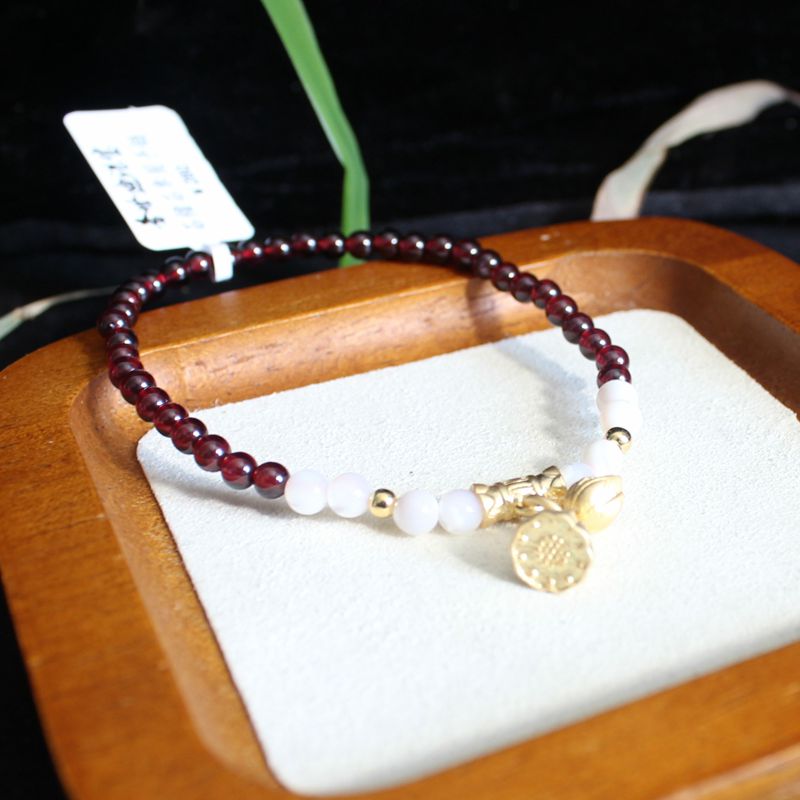 石榴石单圈手链4mm 007