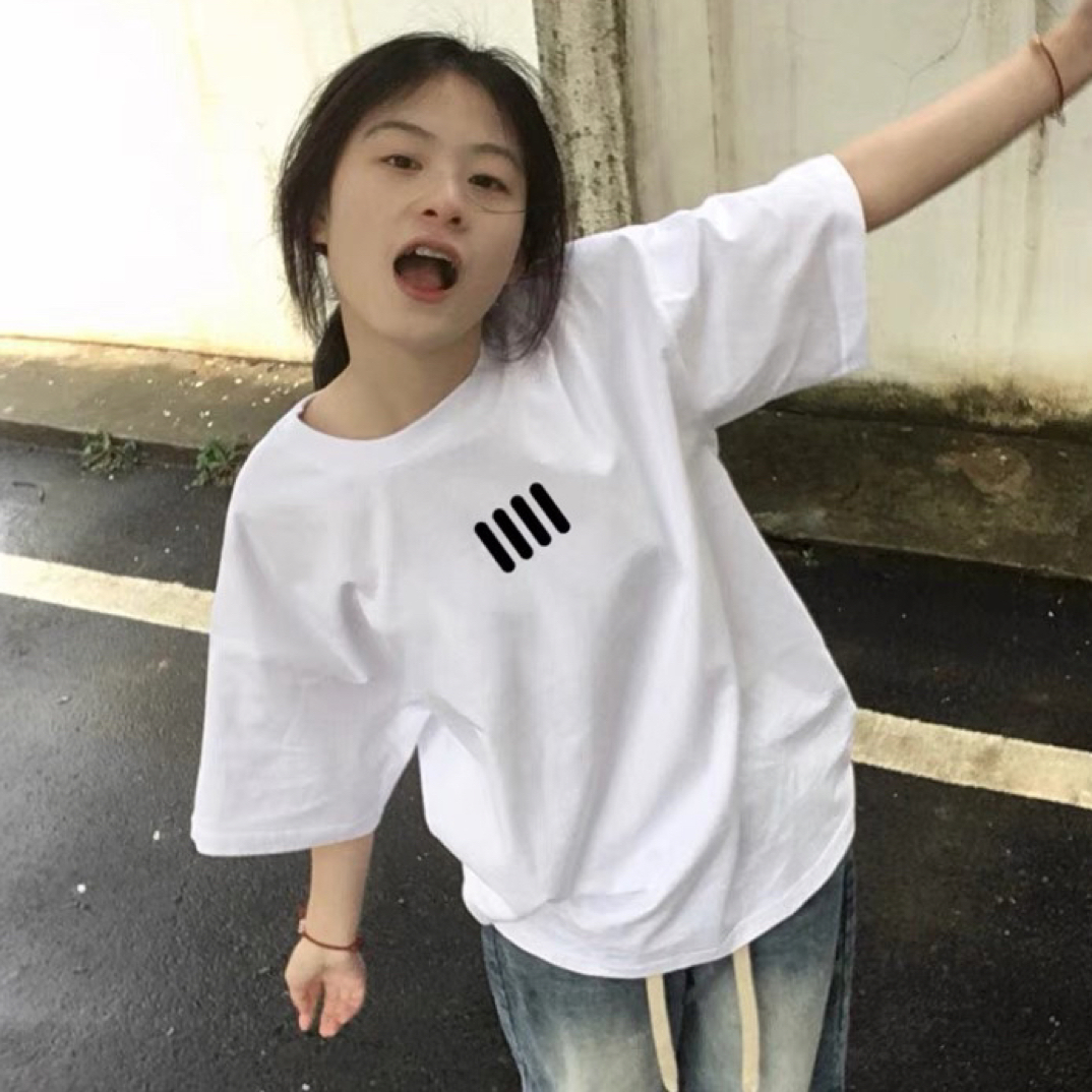 美式高街潮牌字母重磅短袖T恤女夏季宽松小众设计感情侣上衣纯棉