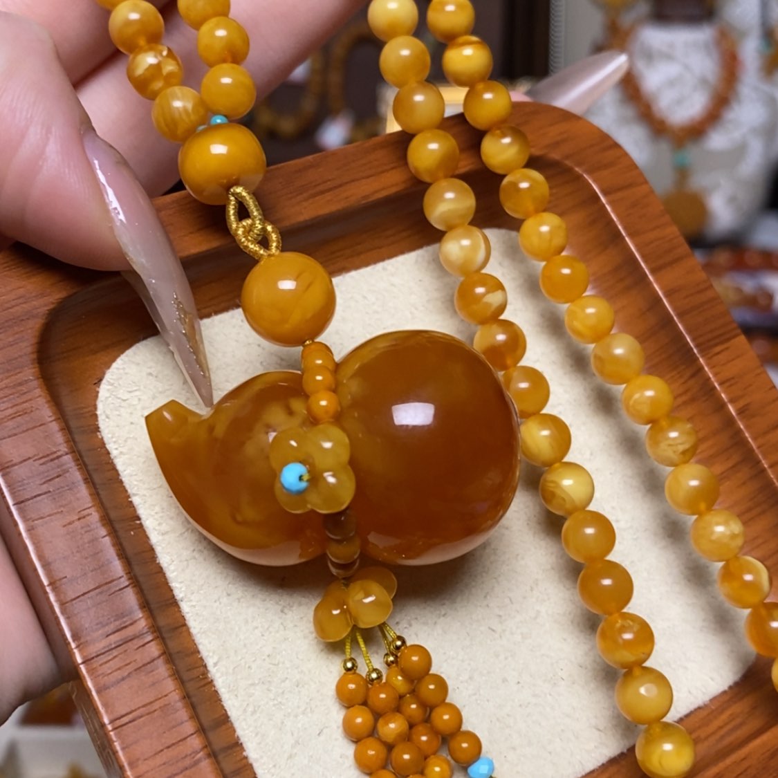 【闪购商品】蜜蜡项链未镶嵌项链