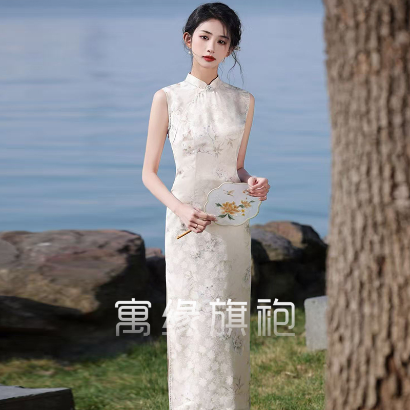 新款2025气质旗袍无袖优雅小清新日常可穿大学生中国风端庄新中式