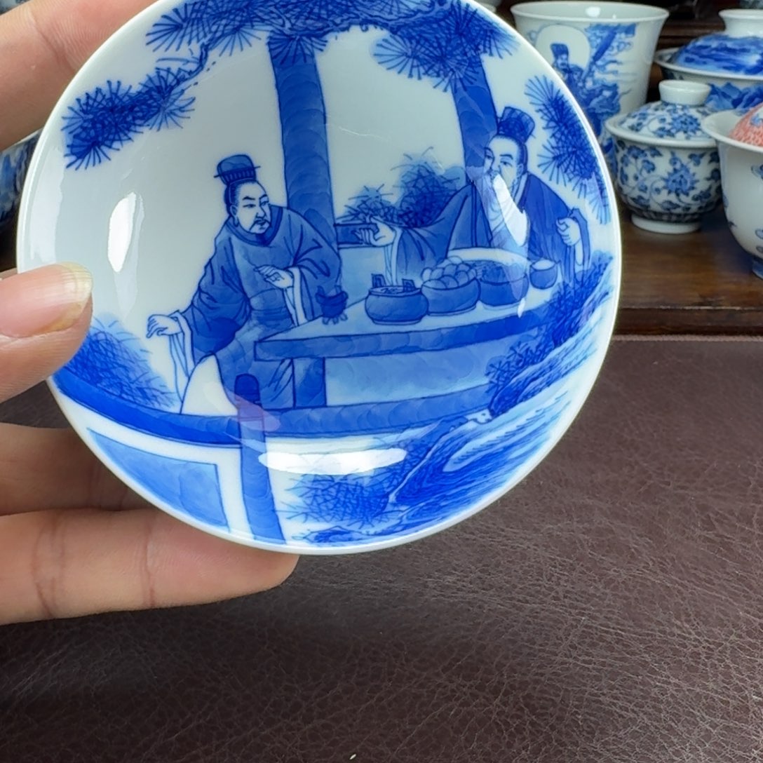 瓷片当代景德镇陶瓷手绘茶具