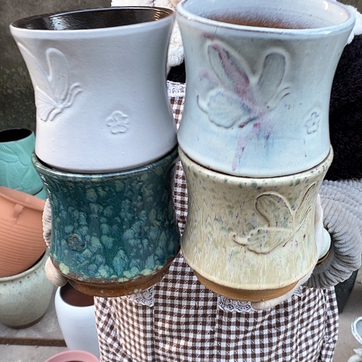 紫砂花盆正品口15高15