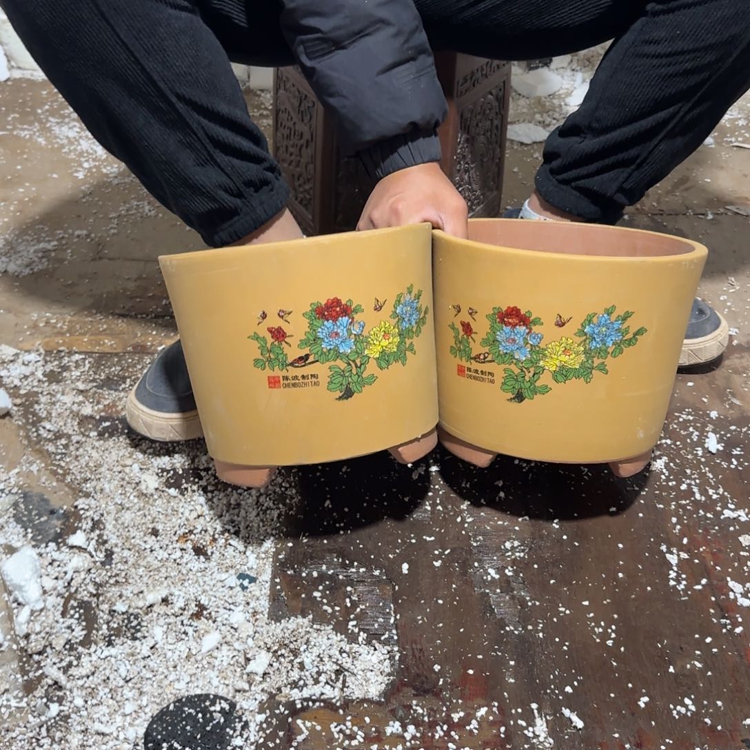 紫砂花盆口径20.17口径