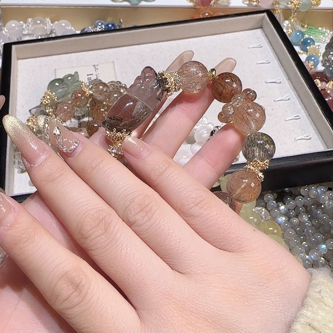 水晶手链未镶嵌纳*妮把