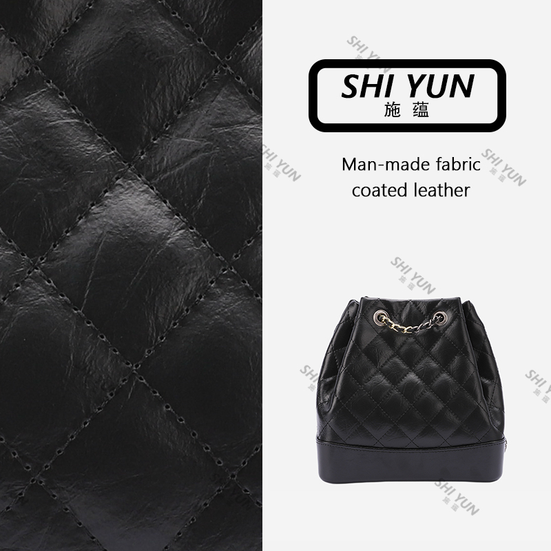 SHIYUN/施蕴黑色高定百搭双肩背包34163