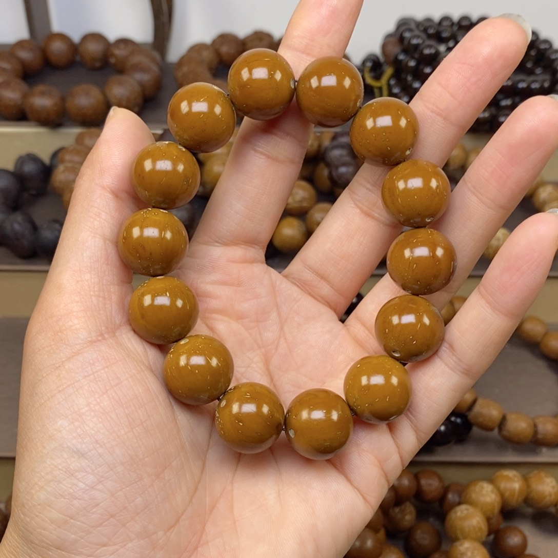 紫金鼠手串宏*16黄金甲光珠