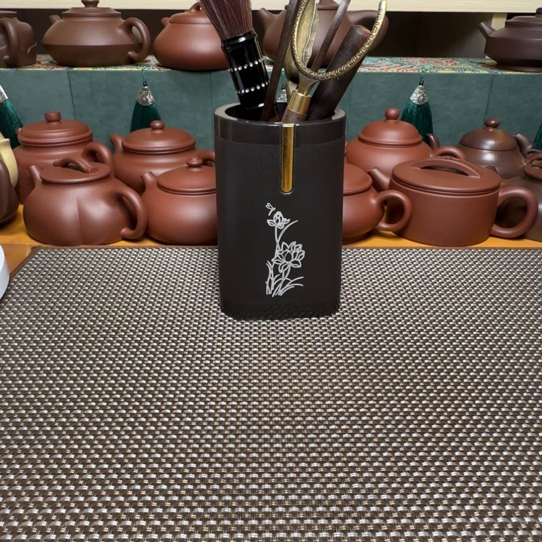 真***子茶壶紫砂茶配件6件套