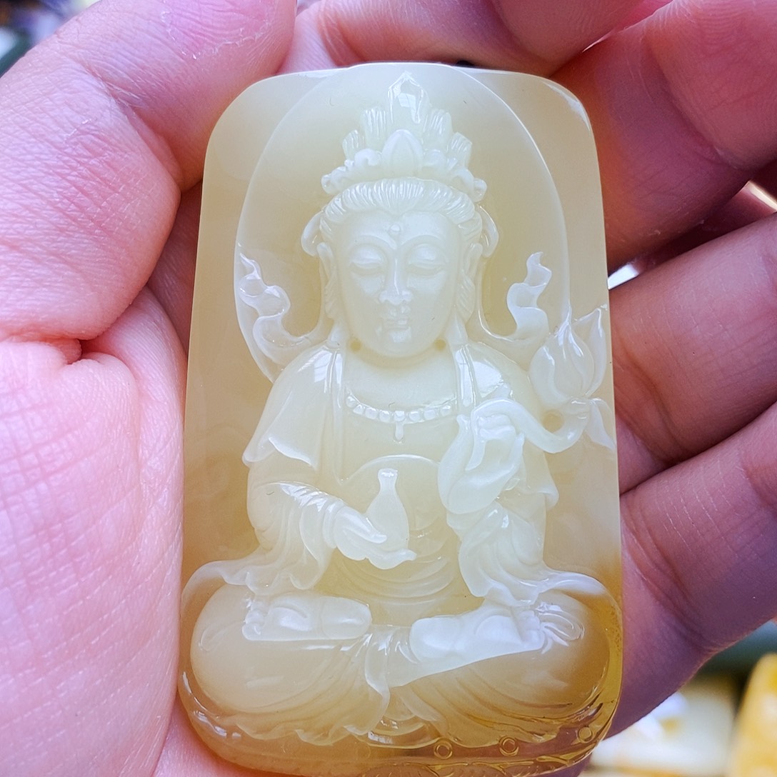 蜜蜡颈饰未镶嵌天然保真假一赔十90