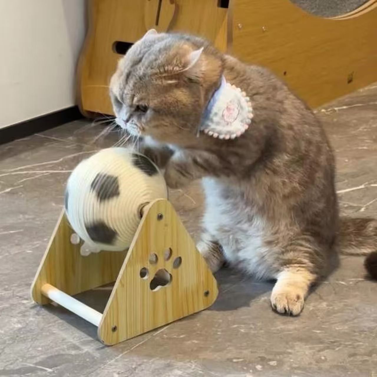 猫抓板立式猫抓球剑麻耐磨不掉屑大号磨爪器自嗨解闷猫玩具新款LW