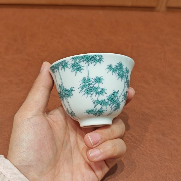 100容量景德镇茶器茶杯主人杯盖碗