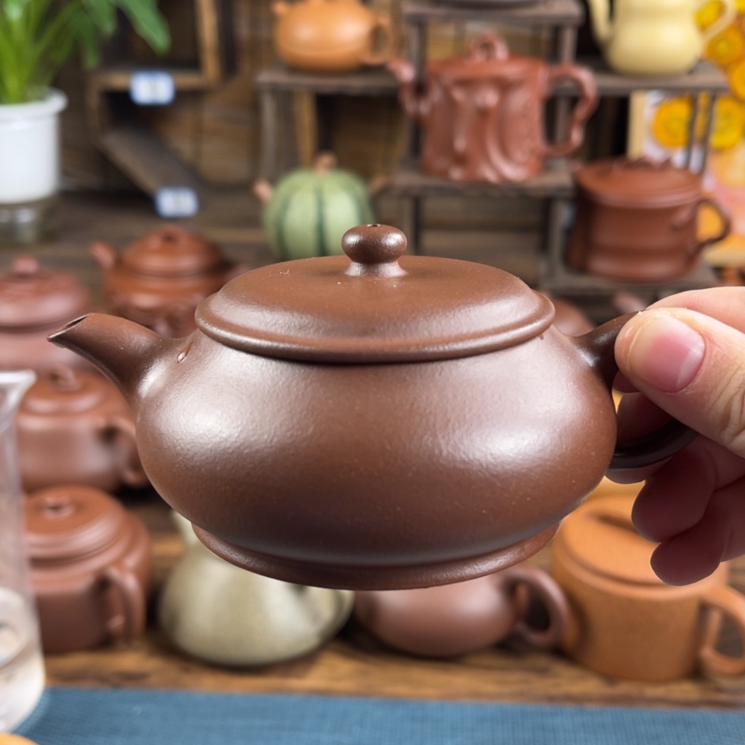 茶壶紫砂手工制作工艺精湛130cc