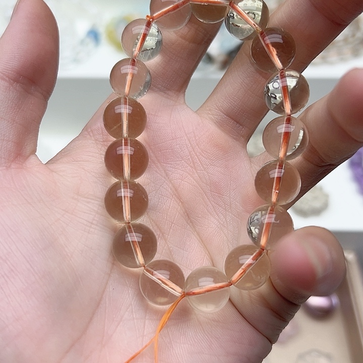 水晶手链未镶嵌柠檬黄手链