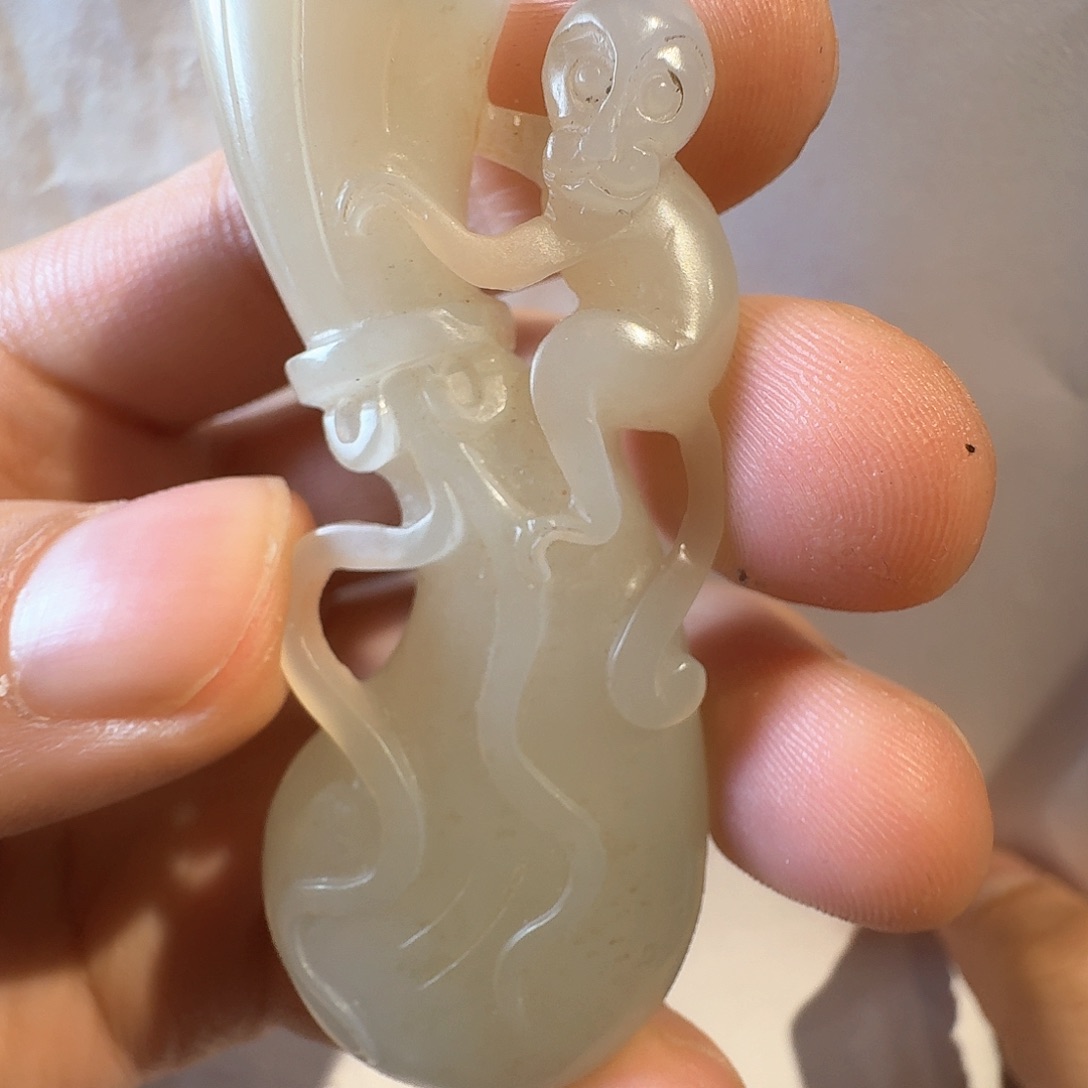 和田玉颈饰未镶嵌君****童