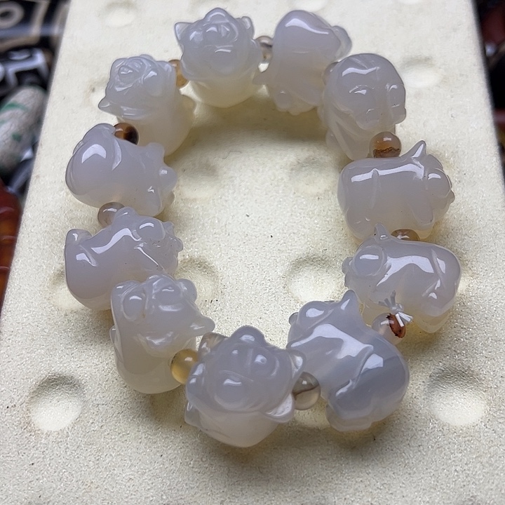 玛瑙/玉髓未镶嵌手链