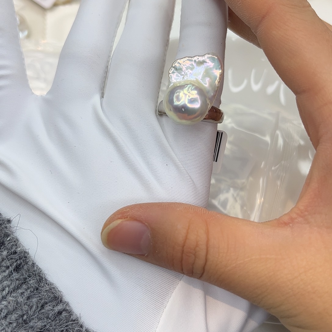 耳饰合金淡水珍珠