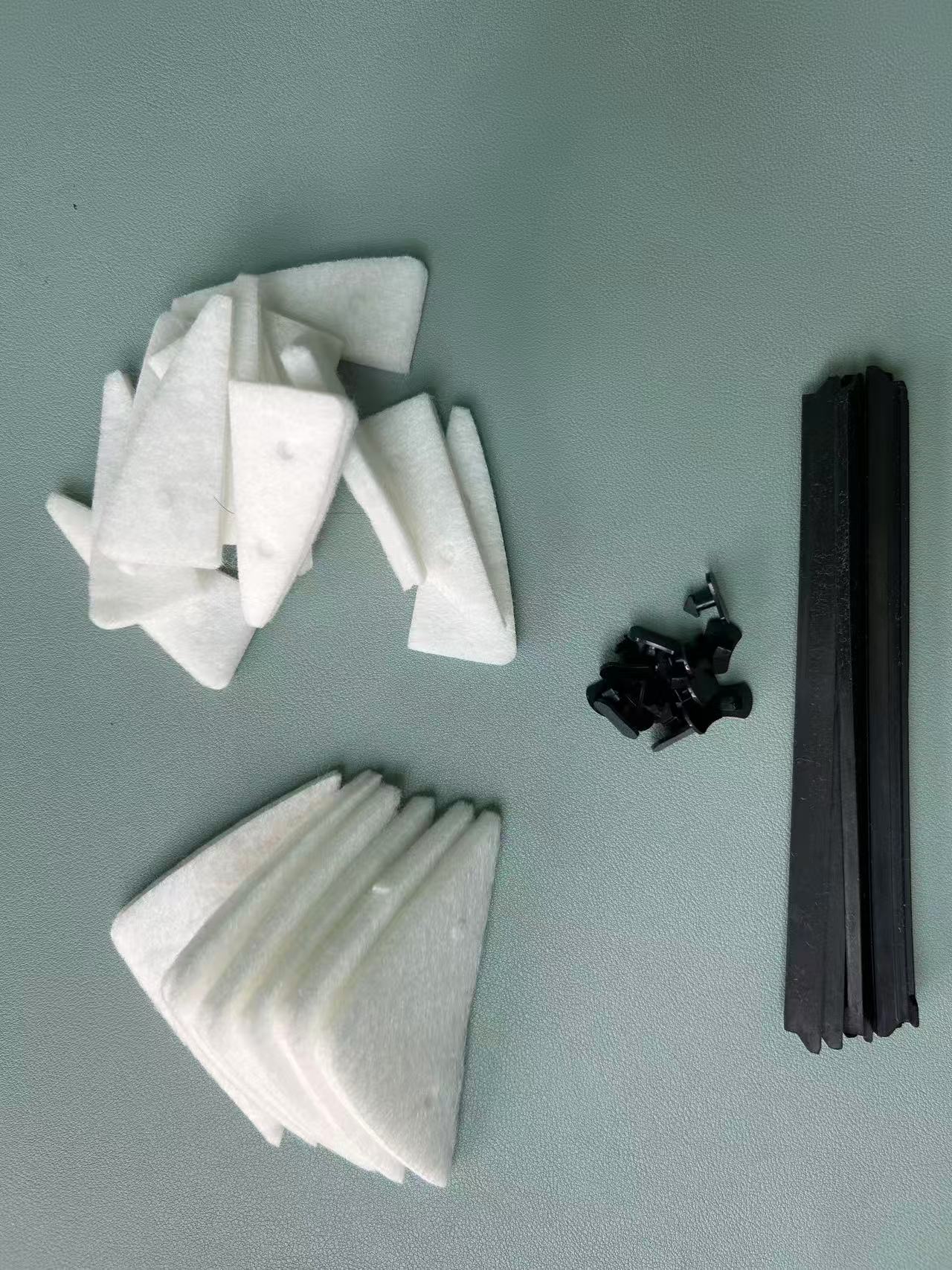 非本店产品勿拍！玻璃擦窗器卡扣【24个】三角棉【36个】胶条【12根】