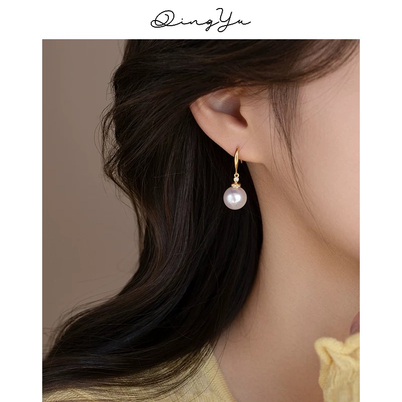 925银耳饰 【遇见】气质 百搭 轻奢 强光 镶嵌 耳钩