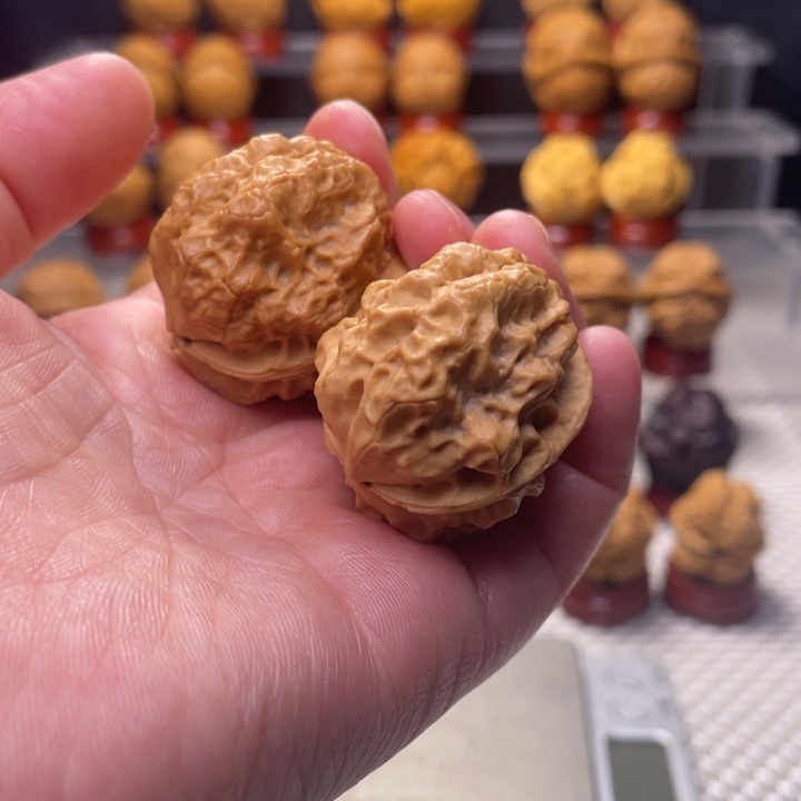 文玩核桃把件3天师疙瘩包