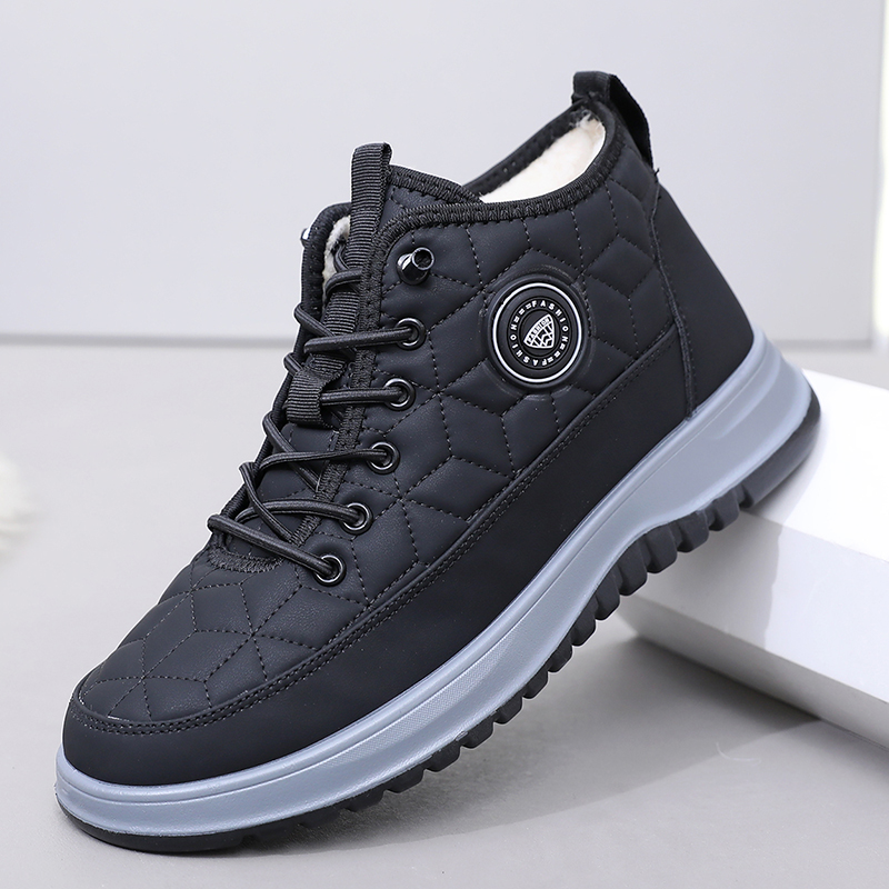 老北京棉鞋男款冬季加绒加厚户外爸爸鞋防滑防水中老年保暖雪地靴