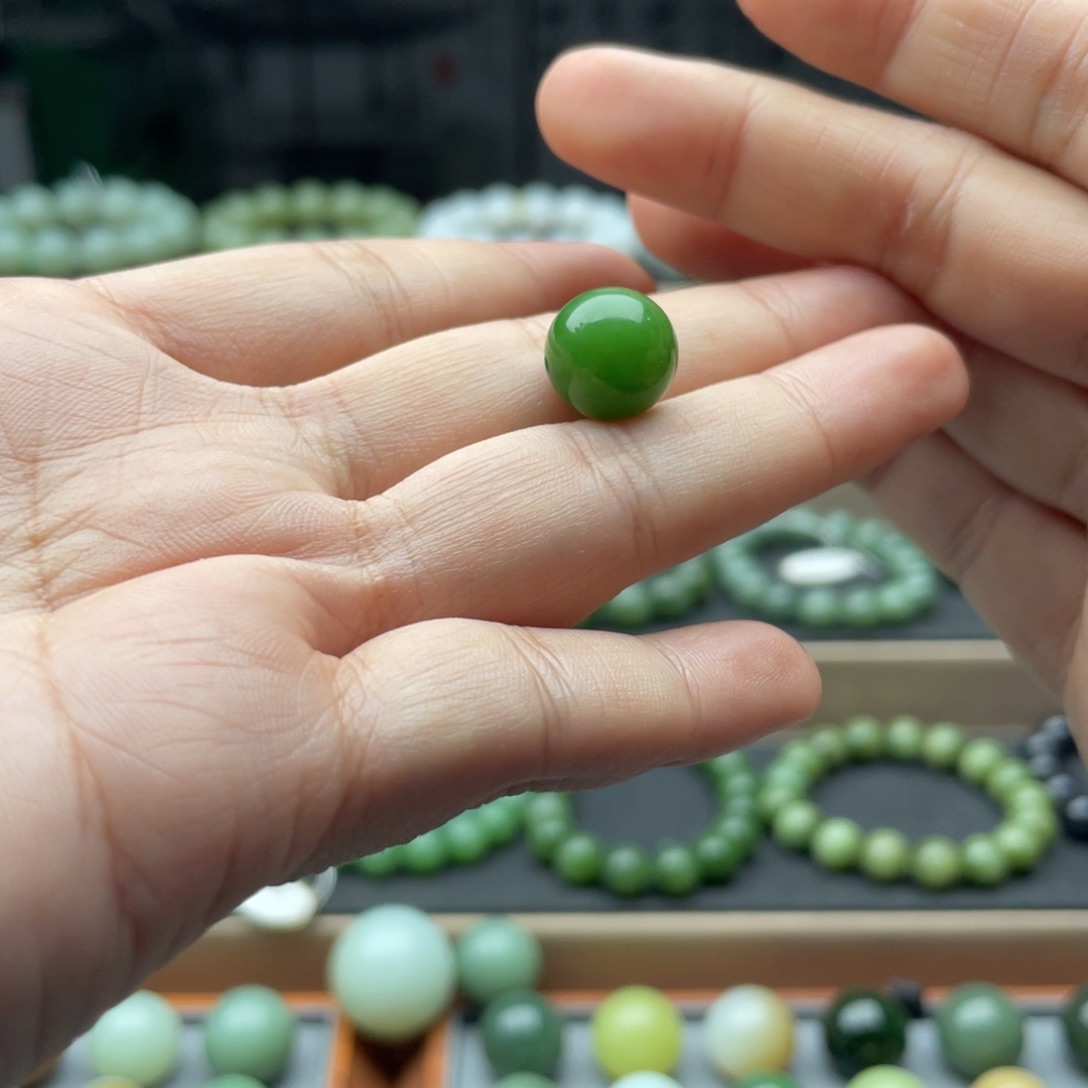 和田玉未镶嵌手链12碧玉