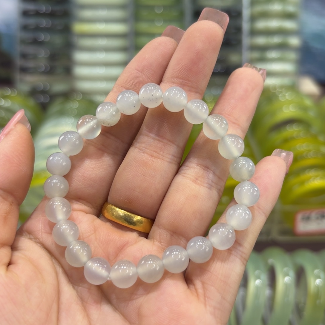 岫玉未镶嵌手镯天然