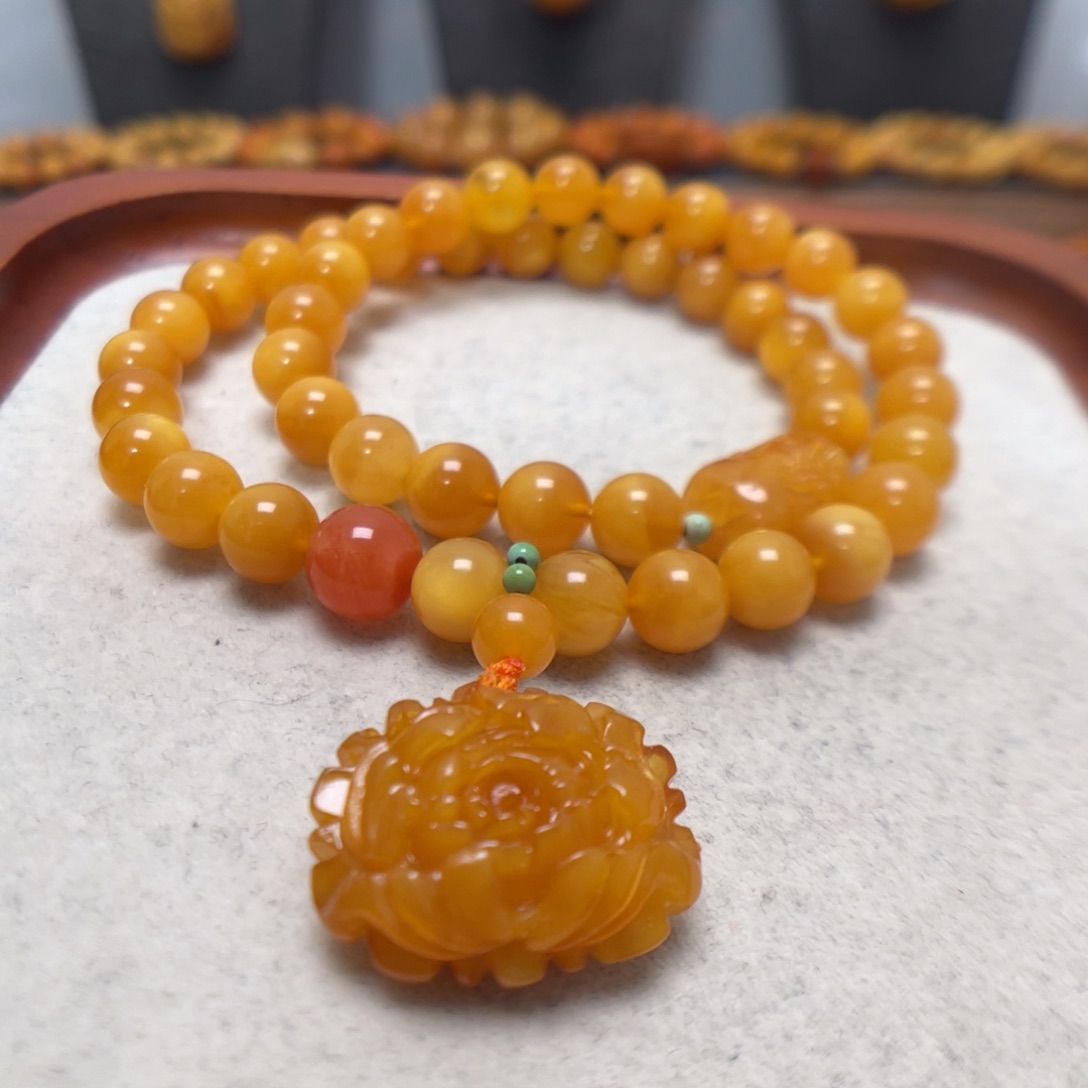 蜜蜡未镶嵌手串蜜蜡