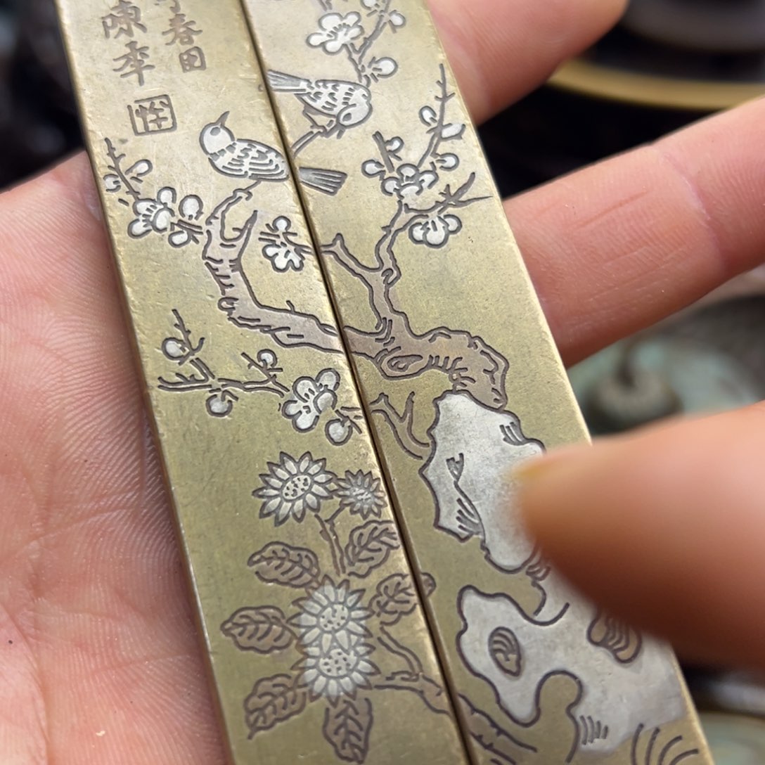 铜摆件欢迎欢迎你