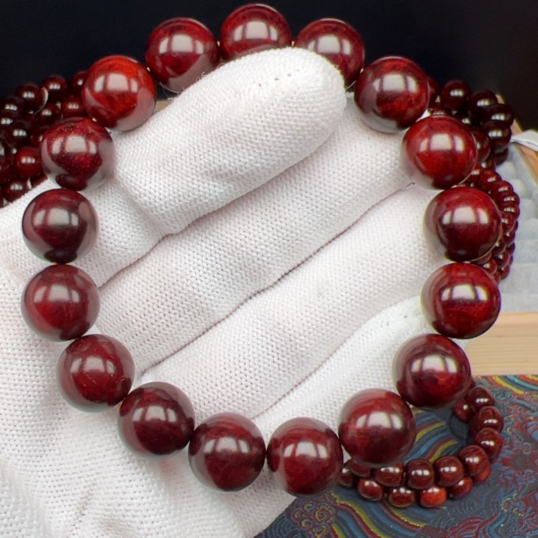 火***睛手串/手链小叶紫檀