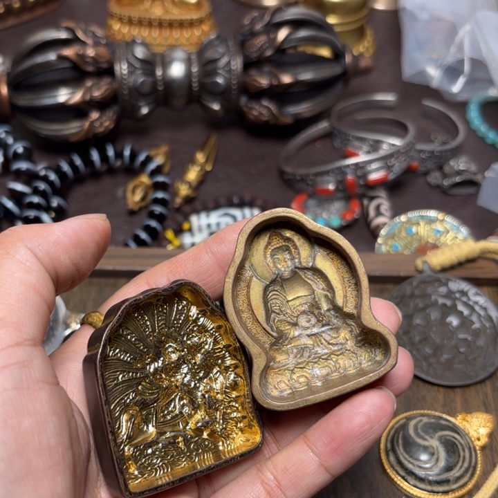 无***为颈饰玻璃藏传喜马拉雅