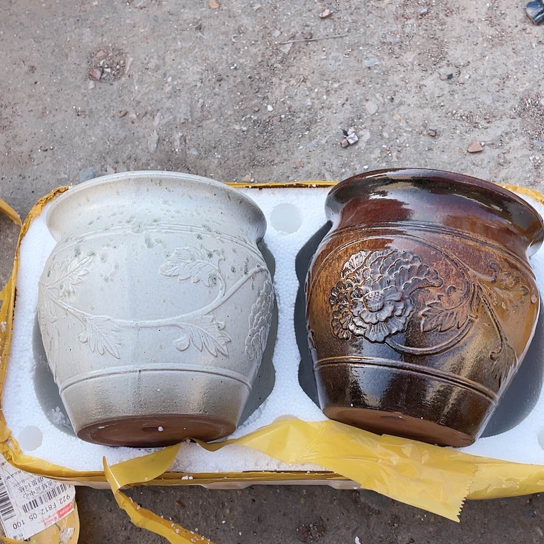 红陶宜兴紫砂花盆