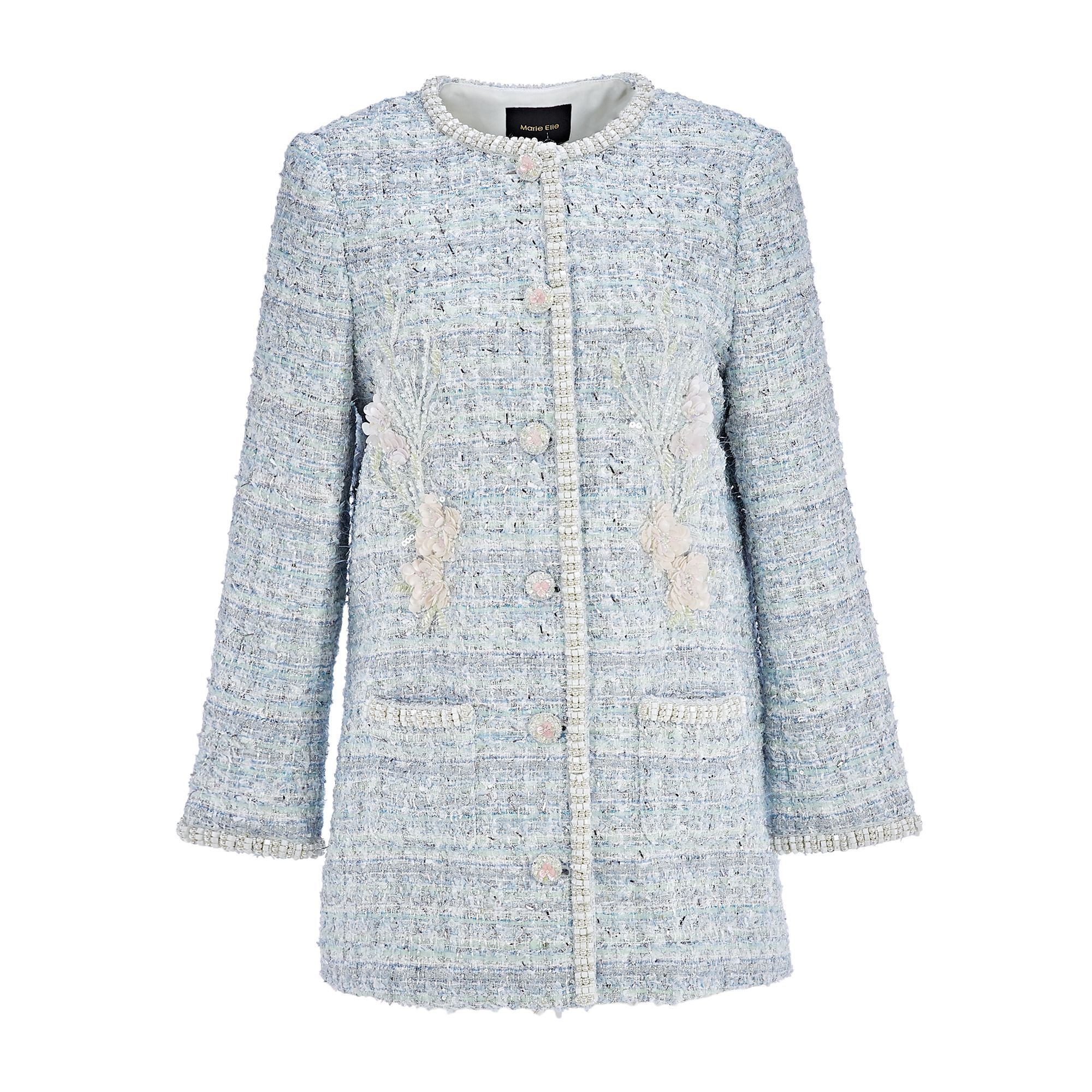 MeByMarieElie【灿若繁星】时尚钉珠大衣EAF44J06255R EAF44J06260R