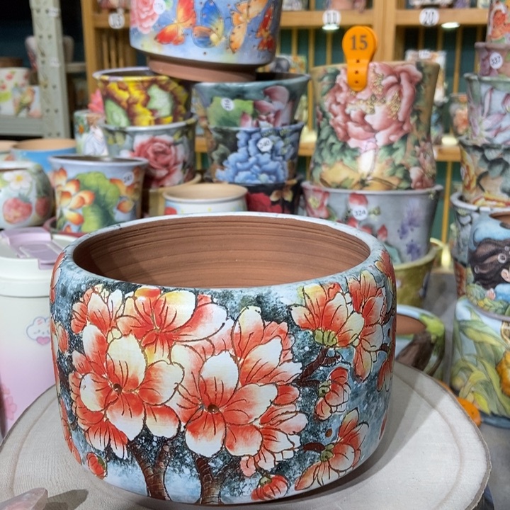 红陶景德镇艺术手绘作品