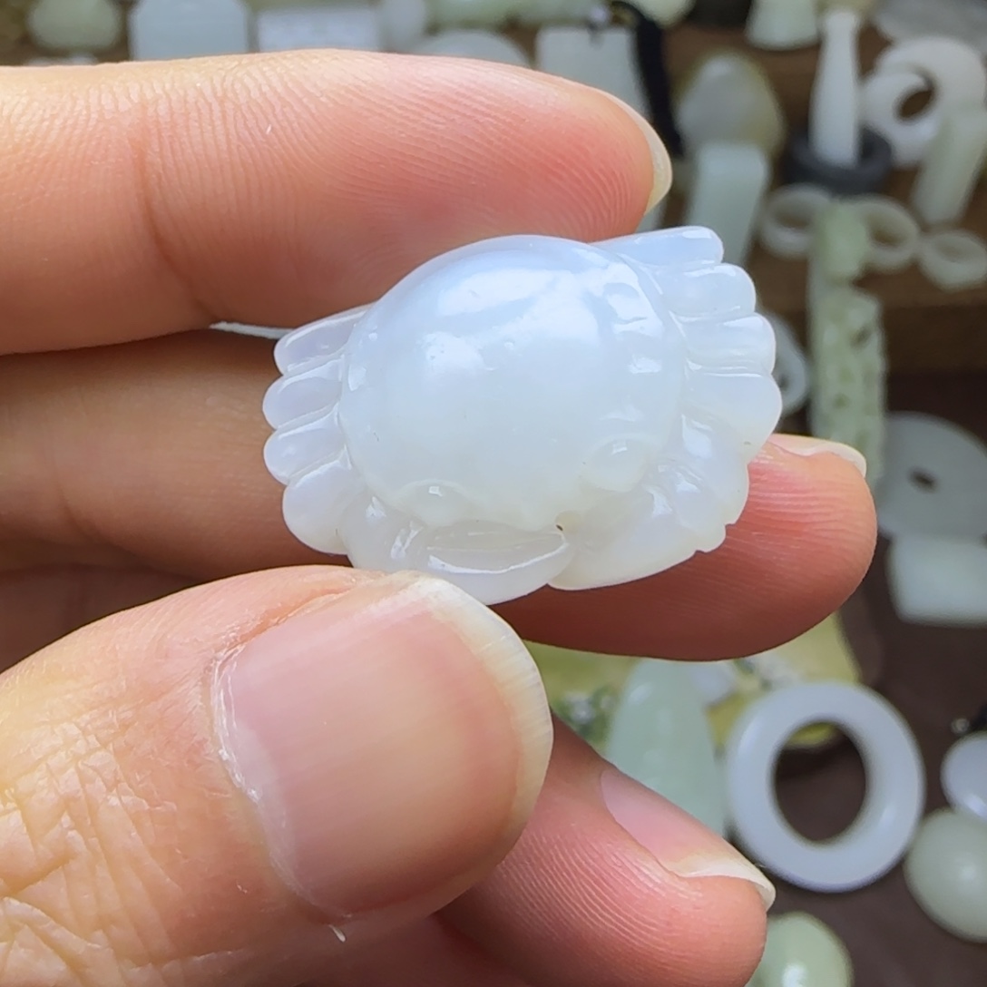 和田玉未镶嵌挂件