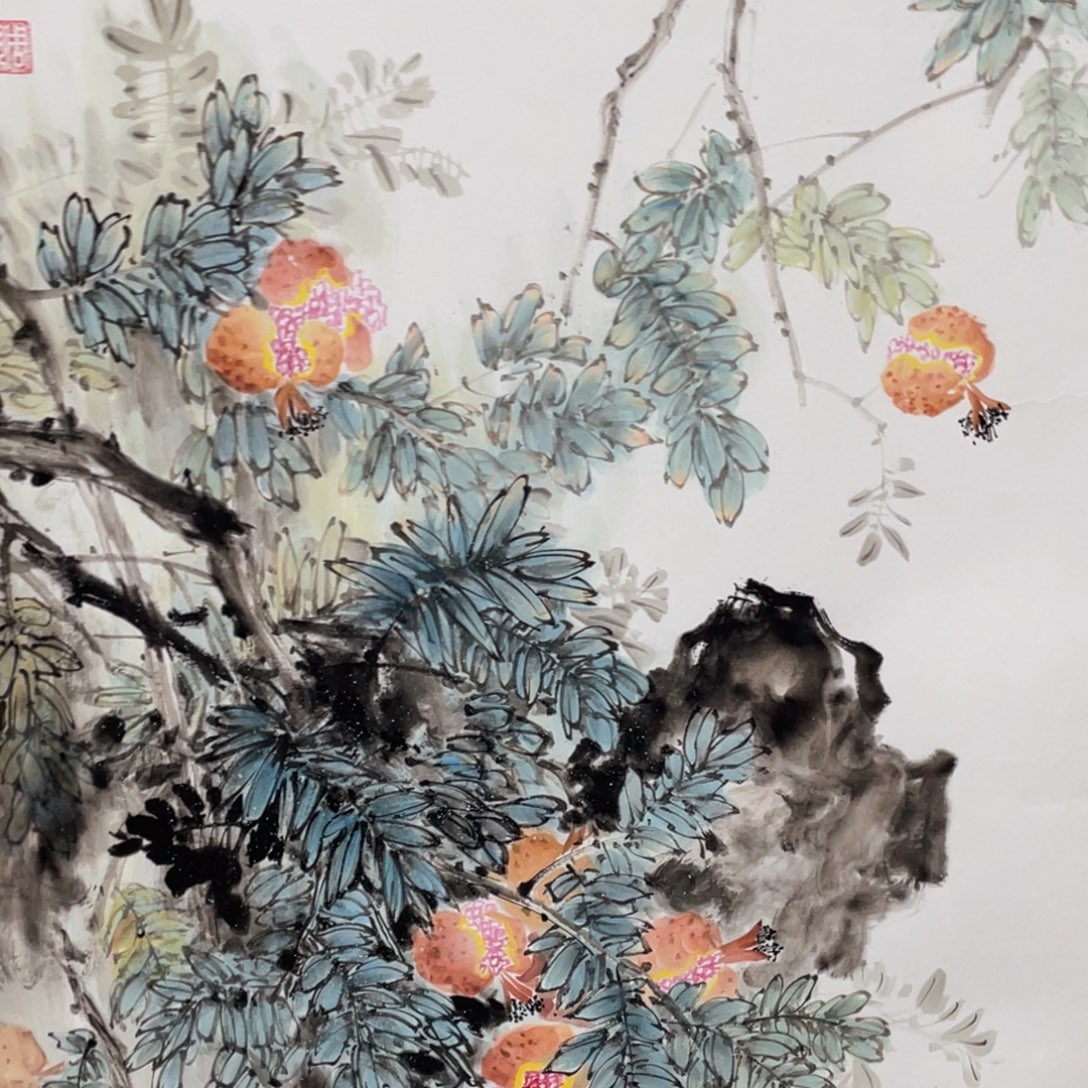 国画老师手笔手绘作品n