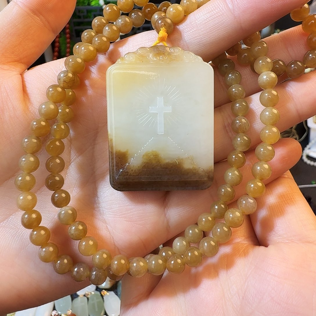 和田玉未镶嵌颈饰