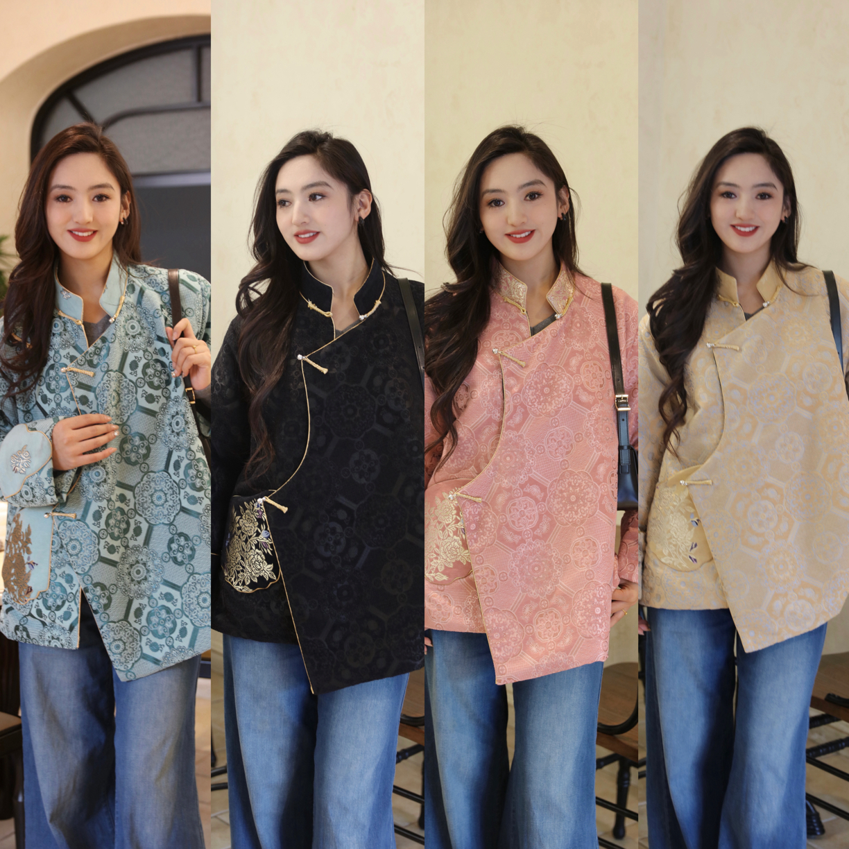 【藏式】外套保暖加毛西藏服宽松加绒藏装冬季藏族袄