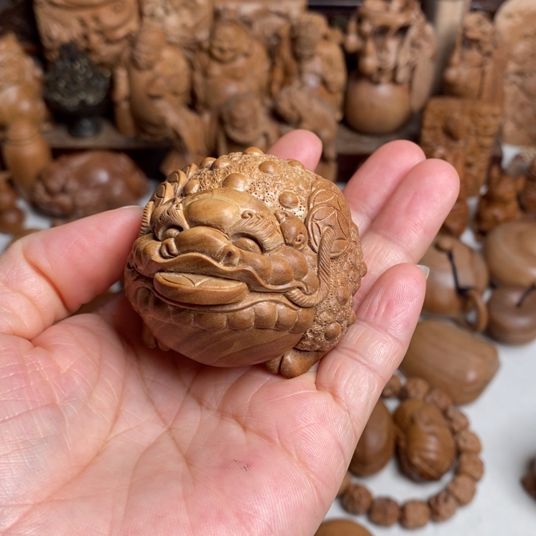 夕***红檀香木手串/手链金蟾