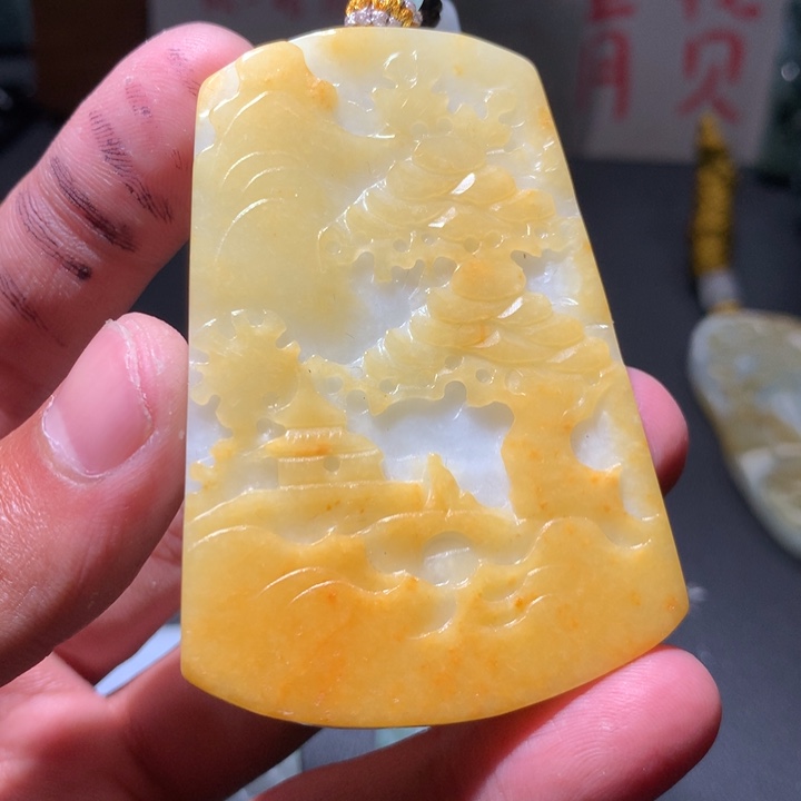 翡翠未镶嵌颈饰保真天然a货翡翠